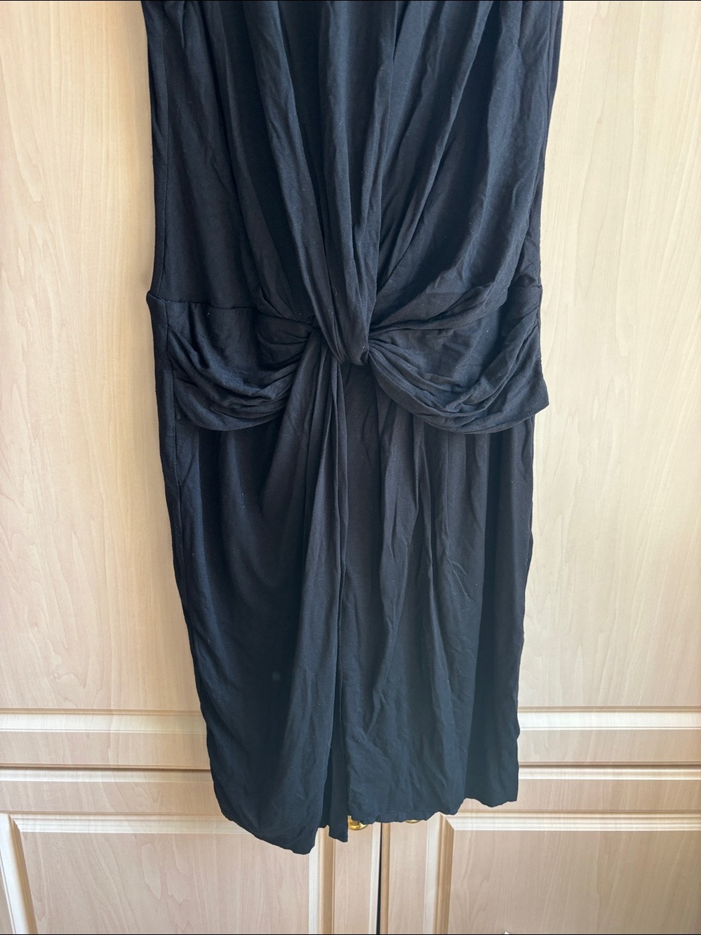 Bailey 44 Black Midi Dress with pleating like new. No tags - Picture 10 of 11